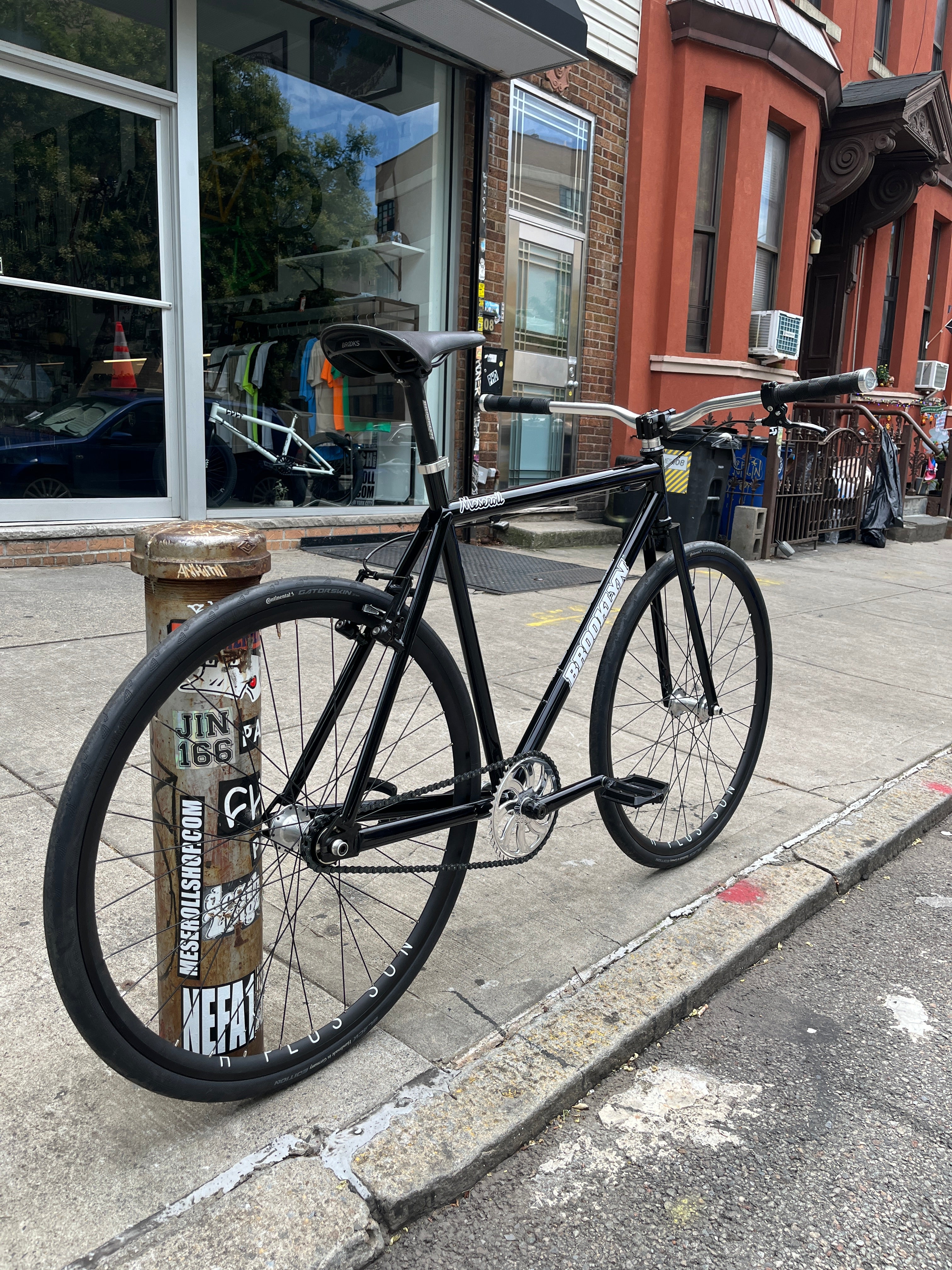 新品未使用 BROOKLYN MACHINE WORKS BLACK 55mm Custom Brooklyn Machine Works Gangsta Track Single Speed Bike