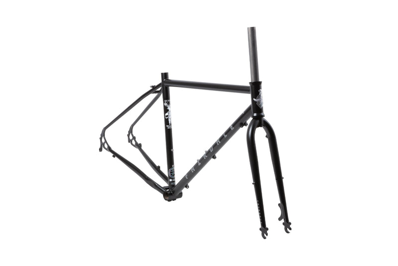 Fairdale Weekender Frame and Fork Kit (Matte Black with Silver Stickers)