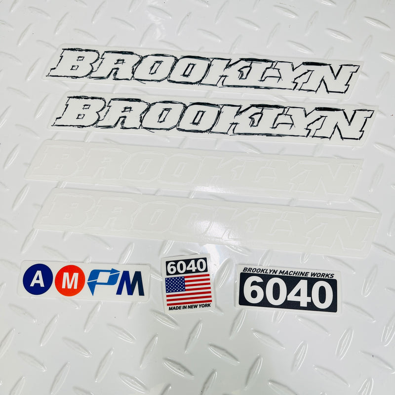 Brooklyn Machine Works 6040 Frame Sticker Pack