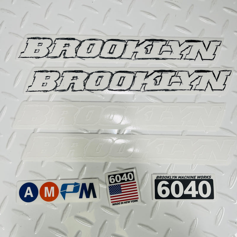 Brooklyn Machine Works 6040 Frame Sticker Pack