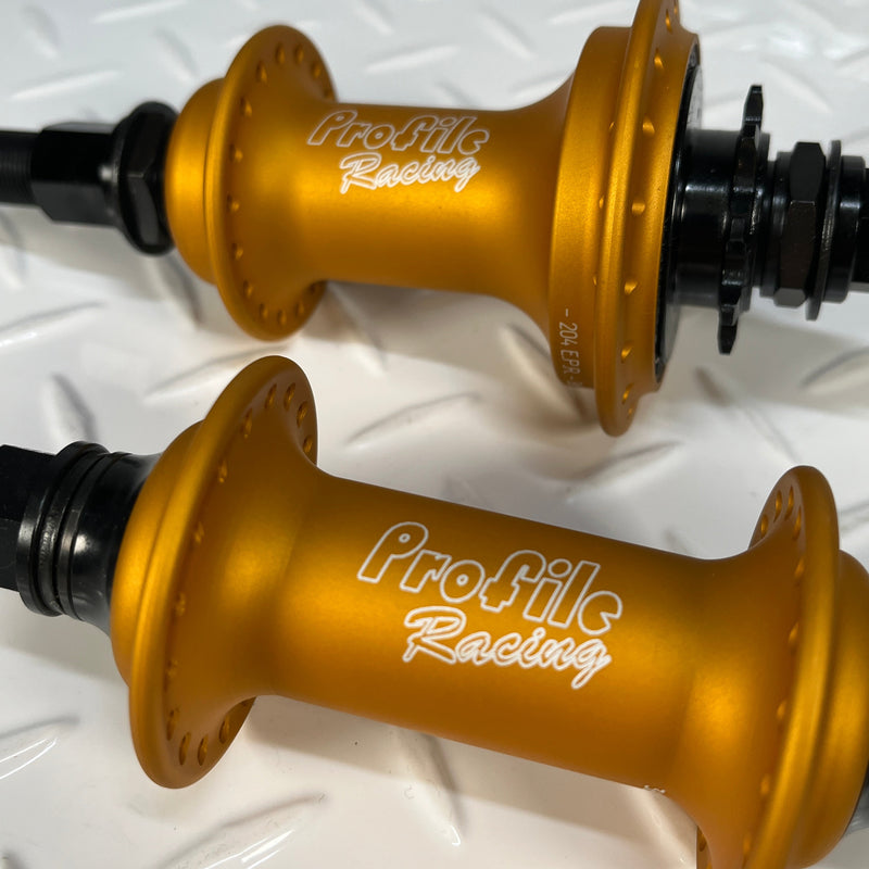 Profile Racing PA Gold LTD Elite Cassette BMX Hubset
