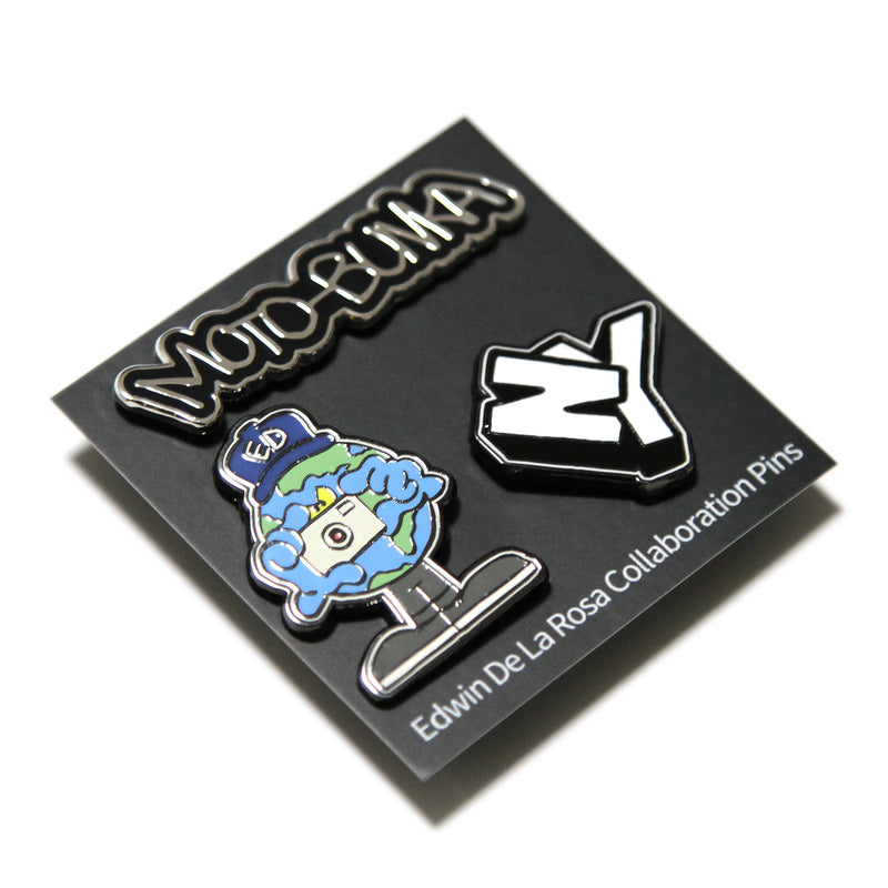 MOTO-BUNKA - Edwin De La Rosa Pin Badge Set