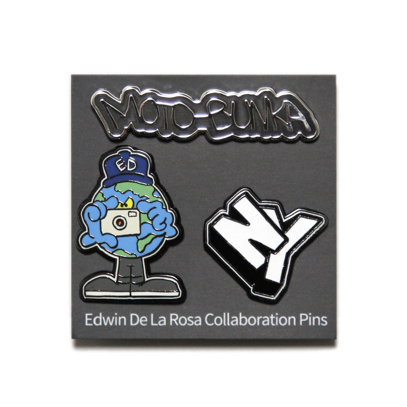 MOTO-BUNKA - Edwin De La Rosa Pin Badge Set