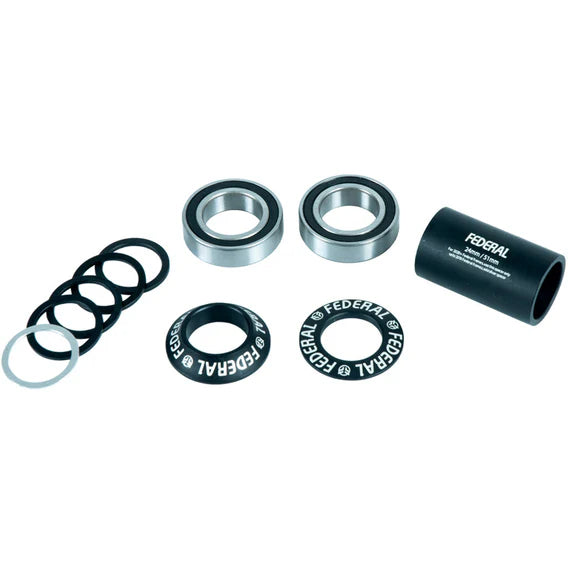 Federal V2 Mid Bottom Bracket - Black 24mm